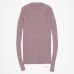 Women Sweater Pullover Basic Rib Knitted Cotton Tops Solid Crew Neck Essential Jumper Long Sleeve Sweaters With Thumb Hole