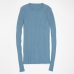 Women Sweater Pullover Basic Rib Knitted Cotton Tops Solid Crew Neck Essential Jumper Long Sleeve Sweaters With Thumb Hole