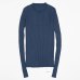 Women Sweater Pullover Basic Rib Knitted Cotton Tops Solid Crew Neck Essential Jumper Long Sleeve Sweaters With Thumb Hole