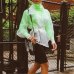 Women Sweaters Turtleneck Long Sleeve Fluorescent Green Jumpers Female Winter Tops Sexy Knitted Shirts Pullovers Club Elastic