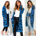 Women leopard knitted long cardigan long sleeve sweater overcoat for female women 2018 autumn new outwear coats women autumn