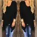 Womens Capes And Ponchoes 2016 Autumn Winter Women Fashion Candy Colors Tassel Pullovers Plus Size Women Knitted Sweater A1276