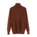 Yanueun Turtleneck Sweaters All Base Match Loose Solid Women Soft Sweater Pullovers Autumn Winter Sweater For Women