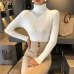 YuooMuoo Good Quality Comfy Turtleneck Sweater 2019 Women Korean Style Pullover Jumper Winter Top Knitted Sweater Pull Femme