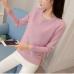 and winter long sleeved sweater female all-match Korean students loose 2018 new short sleeve head thick knitted shirt