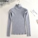 casual Autumn Winter Basic Sweater pullovers Women turtleneck Solid Knit Slim Pullover female Long Sleeve bigsize warm Sweater