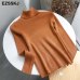 casual Autumn Winter Basic Sweater pullovers Women turtleneck Solid Knit Slim Pullover female Long Sleeve bigsize warm Sweater