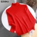 casual Autumn Winter Basic Sweater pullovers Women turtleneck Solid Knit Slim Pullover female Long Sleeve bigsize warm Sweater