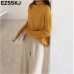 half high collar chic Korean loose lazy autumn winter sweater soft bottoming sweater pullovers women female winter basic jumper