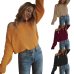 off shoulder pullover womens sweater knitted sweater women long sleeve loose jumpers oversized sweater pull femme plus size 5XL