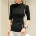 sleeve head sleeve five spring and autumn cultivation in semi thin section of sleeve tight turtleneck sweater backing