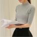 sleeve head sleeve five spring and autumn cultivation in semi thin section of sleeve tight turtleneck sweater backing