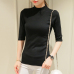 sleeve head sleeve five spring and autumn cultivation in semi thin section of sleeve tight turtleneck sweater backing