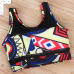 Charming Round Neck Printed Polyester Two-piece Swimwear Charming Round Neck Printed Polyester Two-piece Swimwear