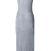 Sexy Round Neck Hollow-out Grey Polyester Cover-Ups(Without Lining) Sexy Round Neck Hollow-out Grey Polyester Cover-Ups(Without Lining)