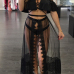 Sexy See-Through Black Gauze Skirt Sexy See-Through Black Gauze Skirt