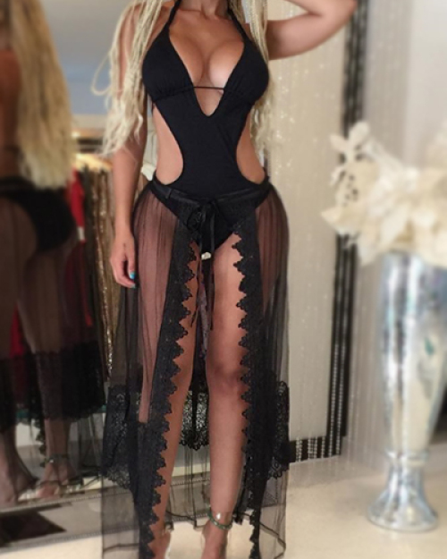 Sexy See-Through Black Gauze Skirt Sexy See-Through Black Gauze Skirt