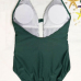 Sexy Lace Spliced Green Nylon One-piece Swimwear Sexy Lace Spliced Green Nylon One-piece Swimwear