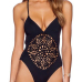 Euramerican Sexy Backless Hollow-out Black One-piece Swimwear Euramerican Sexy Backless Hollow-out Black One-piece Swimwear
