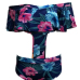 Euramerican Style Floral Print Polyester Two-piece Swimwear Euramerican Style Floral Print Polyester Two-piece Swimwear
