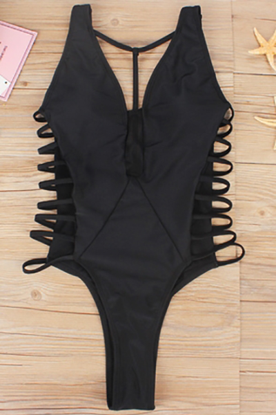 Polyester  Solid One Pieces