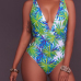 Sexy Printed Backless Polyester One-piece Swimwear Sexy Printed Backless Polyester One-piece Swimwear