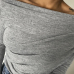 Leisure Dew Shoulder Grey Cotton Shirts Leisure Dew Shoulder Grey Cotton Shirts