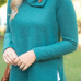 Trendy Long Sleeves Side Split Green Cotton Shirts Trendy Long Sleeves Side Split Green Cotton Shirts
