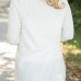  Trendy Long Sleeves Side Split White Cotton Shirts