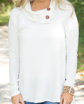  Trendy Long Sleeves Side Split White Cotton Shirts