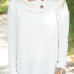  Trendy Long Sleeves Side Split White Cotton Shirts