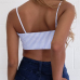 Sexy Spaghetti Strap Sleeveless Bowknot Adornment Polyester Tank Top