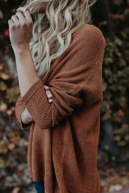  Euramerican Round Neck Asymmetrical Brown Acrylic  Sweaters