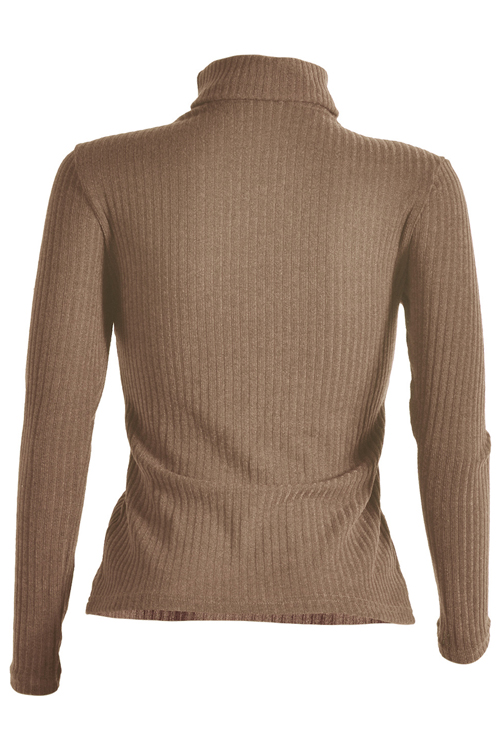 Sexy Deep V Neck Hollow-out Khaki Knitting Sweaters