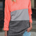  Color Splicing Long Sleeves Casual T-shirt