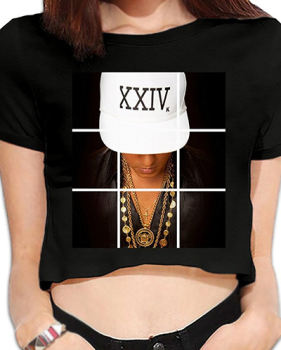 Leisure Round Neck Short Sleeves Printed Black Milk Fiber T-shirt