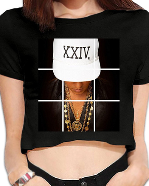 Leisure Round Neck Short Sleeves Printed Black Milk Fiber T-shirt Leisure Round Neck Short Sleeves Printed Black Milk Fiber T-shirt