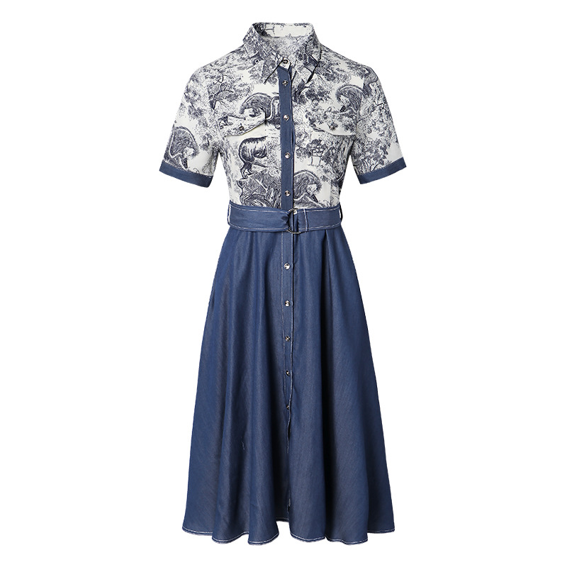 European and American women's 2019 summer new top + skirt two-piece suit #94967