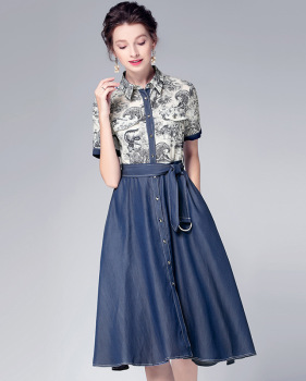 European and American women's 2019 summer new top + skirt two-piece suit #94967 European and American women's 2019 summer new top + skirt two-piece suit #94967