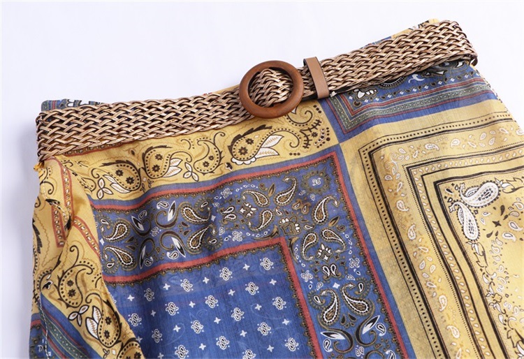 European and American women's 2019 summer new top + skirt two-piece suit #94970