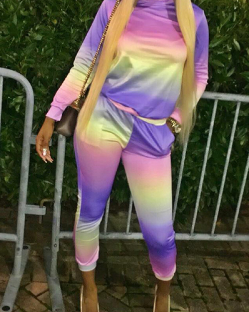 Leisure Round Neck Long Sleeves Drawstring Qmilch Two-piece Pants Set Leisure Round Neck Long Sleeves Drawstring Qmilch Two-piece Pants Set