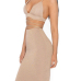 Sexy Backless Hollow-out Apricot Cotton Two-piece Skirt Set Sexy Backless Hollow-out Apricot Cotton Two-piece Skirt Set