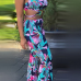 Sexy Bandage Printed Backless Qmilch Two-piece Pants Set Sexy Bandage Printed Backless Qmilch Two-piece Pants Set