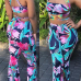 Sexy Bandage Printed Backless Qmilch Two-piece Pants Set Sexy Bandage Printed Backless Qmilch Two-piece Pants Set