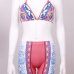 Sexy Halter Neck Lace-up High Waist Pink Two-piece Swimwear Sexy Halter Neck Lace-up High Waist Pink Two-piece Swimwear