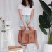 2018 new Pu Leather Bag Simple Handbags Famous Brands Women Shoulder Bag Big Trunk Tote Vintage Ladies Crossbody Bags