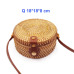 2019 Round Straw Bags Women Summer Rattan Bag Handmade Woven Beach Cross Body Bag Circle Bohemia Handbag Bali Lowest price L31