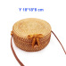 2019 Round Straw Bags Women Summer Rattan Bag Handmade Woven Beach Cross Body Bag Circle Bohemia Handbag Bali Lowest price L31