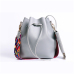 2019 Women PU Leather Shoulder Bag dropshipping Designer Ladies Crossbody messenger Bag Women bag with Colorful Strap Bucket Bag