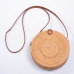 Bali Island Hand Woven Bag Round Bag buckle Rattan  Straw Bags Satchel Wind Bohemia Beach Circle Bag